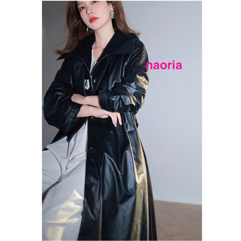 hazama 駆け巡る黒衣コート M フェイクレザー ha|za|ma 駆け巡る黒衣コート(レザーver.) - メルカリ