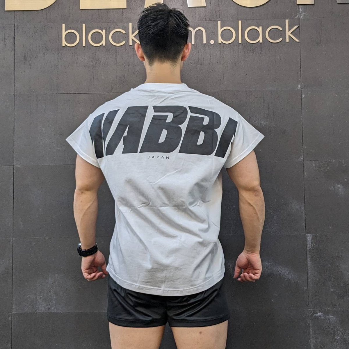 MONKEY4✖️NABBA JAPAN ⁡ [Big logo T-shirt WHITE