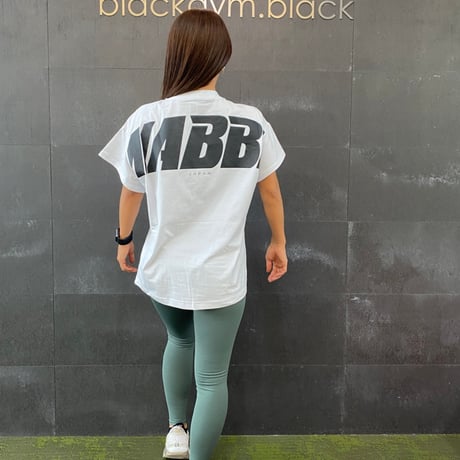 MONKEY4✖️NABBA JAPAN ⁡ [Big logo T-shirt  WHITE ］