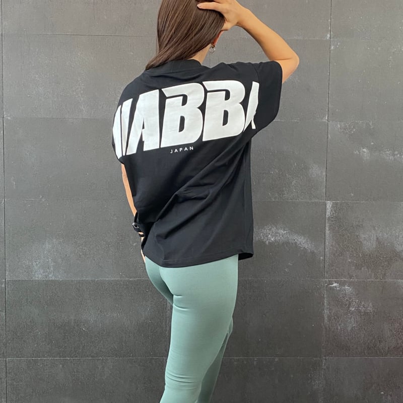 MONKEY4✖️NABBA JAPAN ⁡ [Big logo T-shirt BLACK