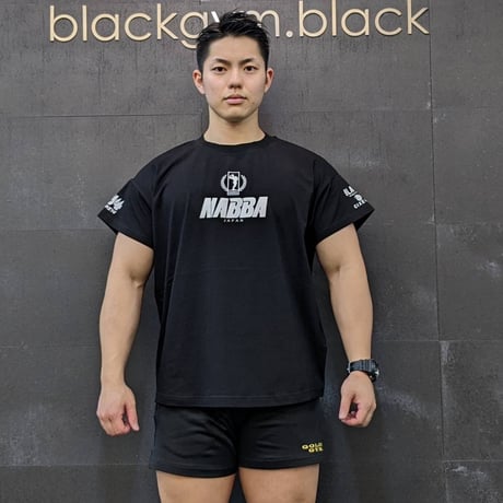 MONKEY4✖️NABBA JAPAN ⁡ [skull print  T-shirt  BLACK］