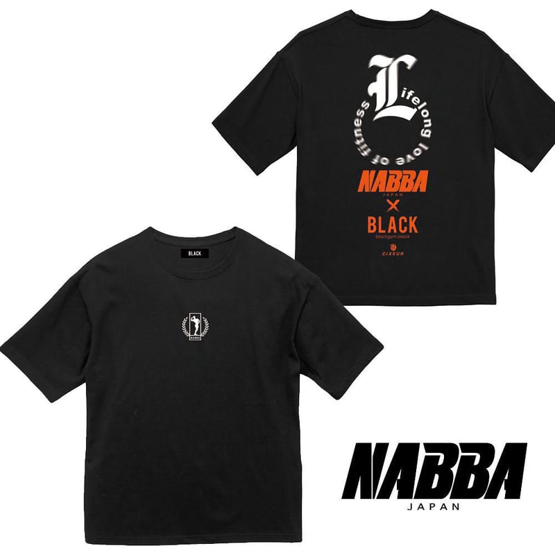 NABBA JAPAN × BLACK GYM Tシャツ D | FAWIN/BLACKGY