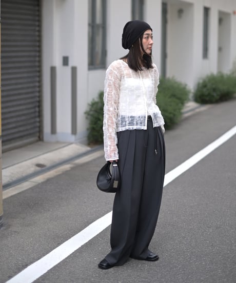 シアーチュールレースブラウス