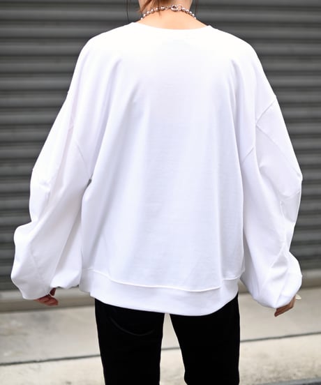 ≪再入荷≫カットアウトボリュームスリーブカットソー
