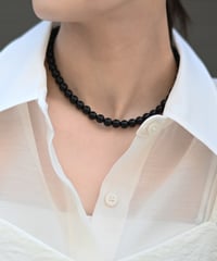 Black Ball Stone Necklace