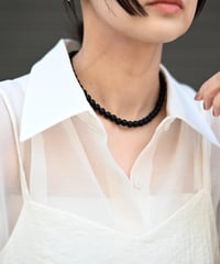 Black Ball Stone Necklace