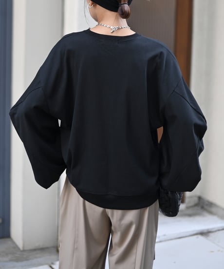 ≪再入荷≫カットアウトボリュームスリーブカットソー