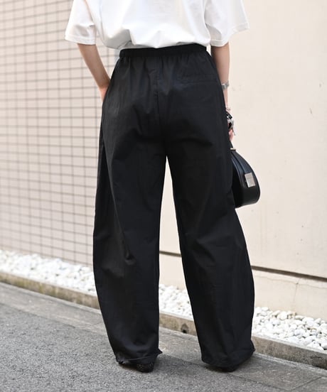 ダブルウエストパラシュートパンツ