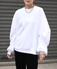 カットアウトボリュームスリーブカットソー