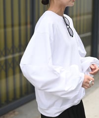 ≪再入荷≫カットアウトボリュームスリーブカットソー