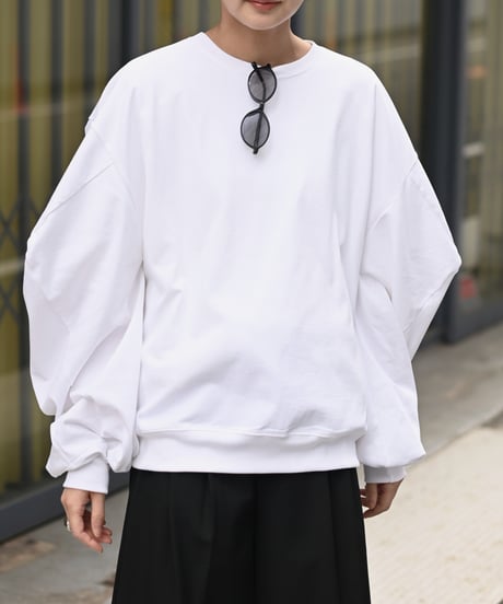 ≪再入荷≫カットアウトボリュームスリーブカットソー