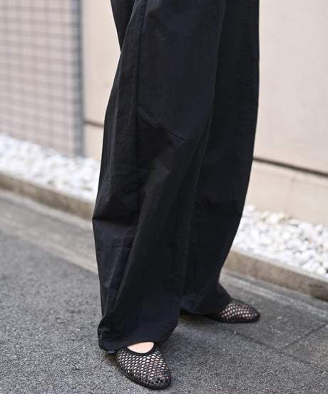 ダブルウエストパラシュートパンツ
