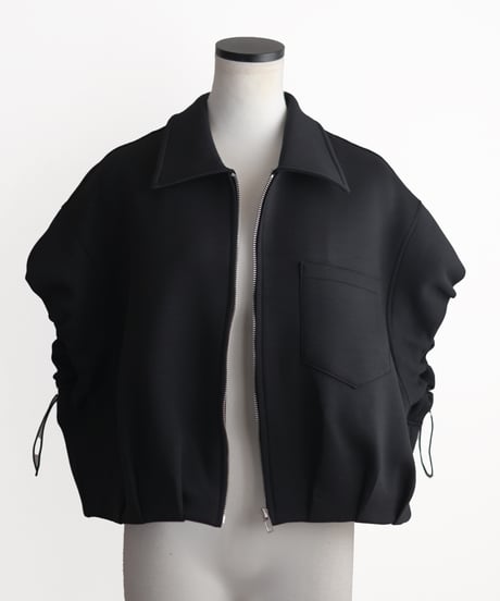 ストリングZIPショートブルゾンベスト