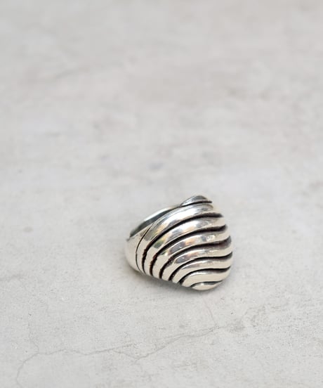 【アクセ1100円均一】Wave Silver Volume Ring＃925