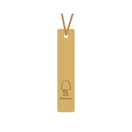 Leather Bookmark "Bedside Lamp" Predawn 15th Anniversary  Special Goods