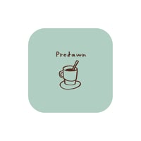 Coaster "a Cup of Cocoa" Predawn 15th Anniversary  Special Goods