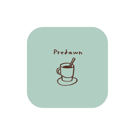 【New】Coaster "a Cup of Cocoa" Predawn 15th Anniversary  Special Goods
