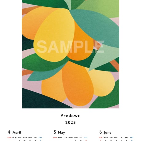 【デジタル販売】Predawn 2025 calendar