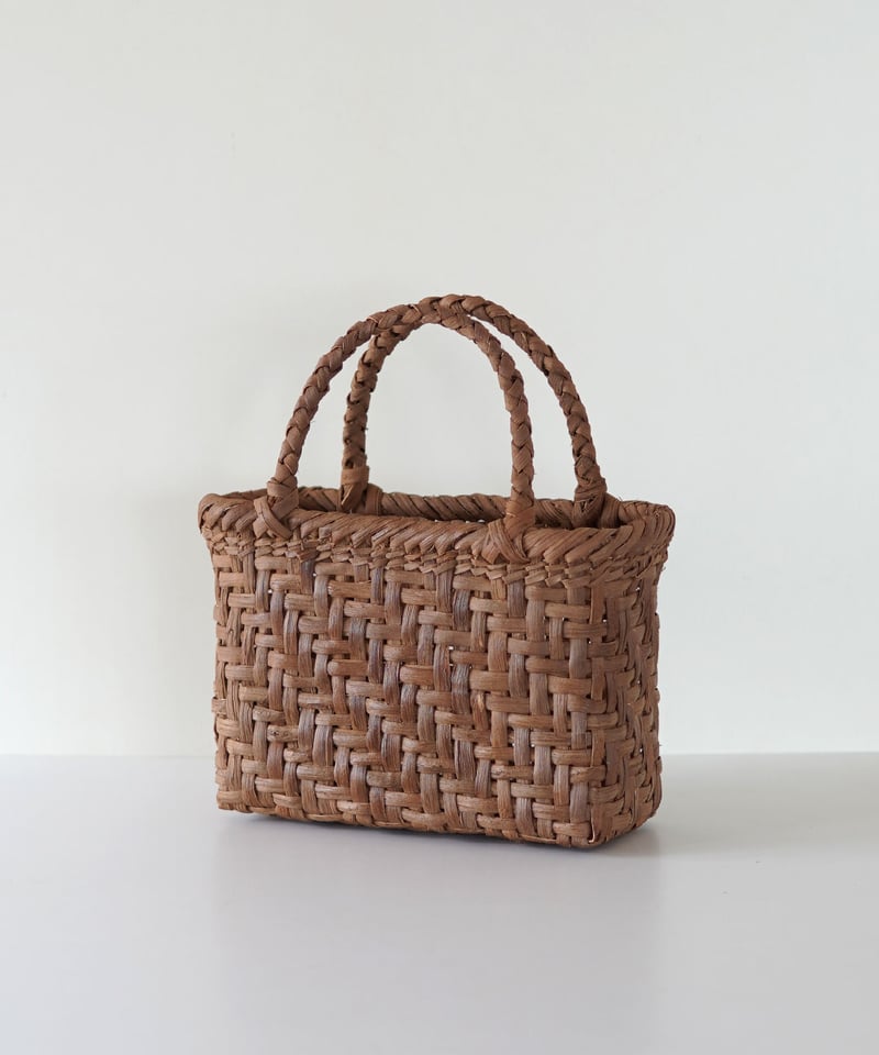 コンパクト2 網代編み』山葡萄のかごバッグ 横幅22cm (オズのかご