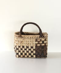 胡桃 かごバッグ 大きめ A4収納可 8mmひご 胡桃 かごバッグ 大きめ A4収納可 8mmひご 28cm×22cm 沢胡桃 置き籠