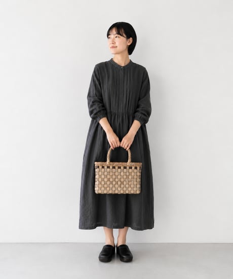 『表皮 平織り』胡桃樹皮のかごバッグ 横幅30cm (オズのかごバッグ)