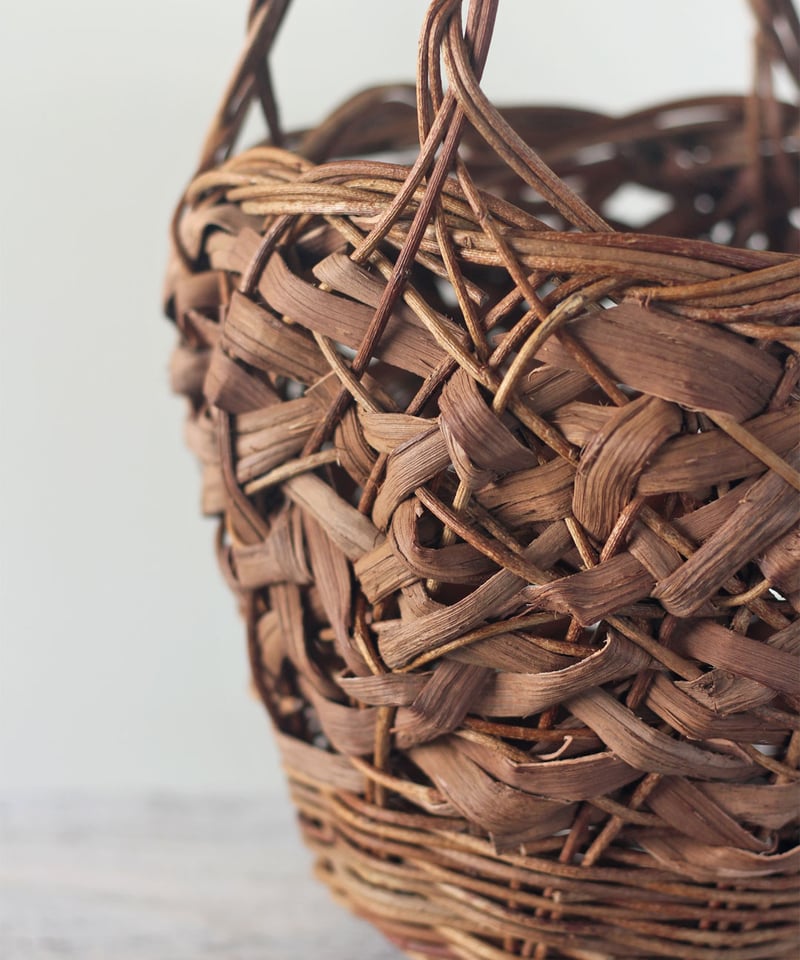 山葡萄×あけび の 乱れ編み かごバッグ 小ぶりタイプ (オズのかご  