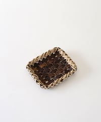 胡桃 定番 ミニトレイ 平織り 小物入れ (オズのかごバッグ)