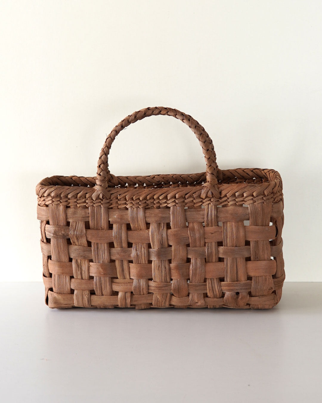 山葡萄 ざっくり編み かごバッグ 横幅35cm (オズのかごバッグ) | オズ