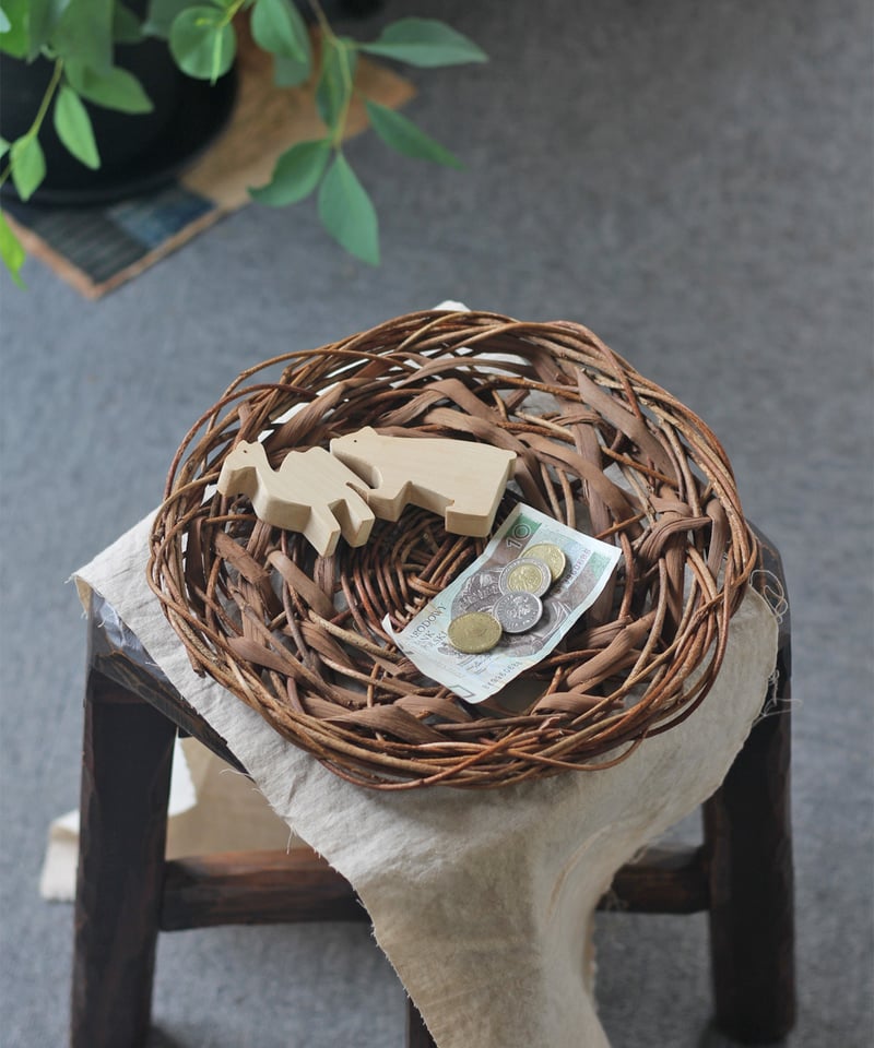 あけび×山葡萄 浅目 乱れ編みの置き籠 (オズのかごバッグ) | オズの  