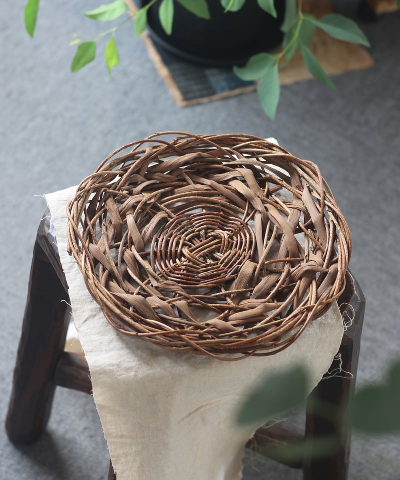 あけび×山葡萄 浅目 乱れ編みの置き籠 (オズのかごバッグ) | オズの  