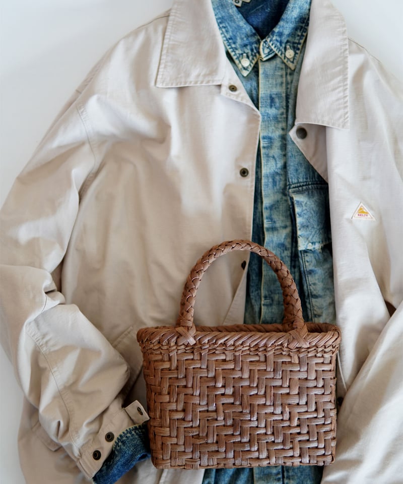 オズのかごバッグ コンパクト2 網代編み』山葡萄のかごバッグ 横幅22cm (オズのかご