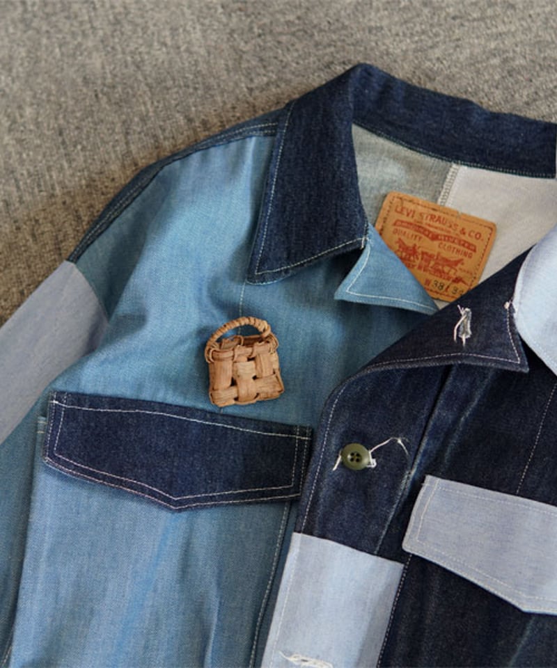 かごバッグのかたち 山葡萄樹皮 ブローチ (オズのかごバッグ) | オズの