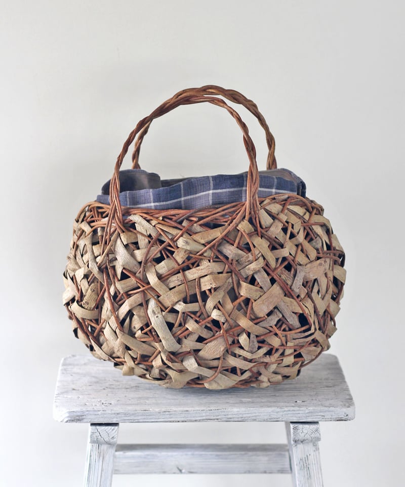 あけび×沢胡桃 表皮 乱れ編み かごバッグ (オズのかごバッグ) | オズの  