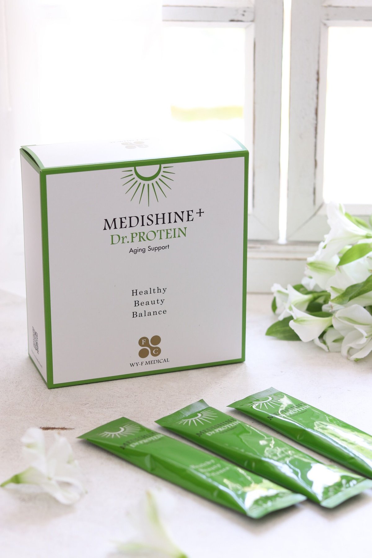 MEDISHINE+ UV WHITE・Dr.プロテイン スティックタイプ 3包 MEDISHINE+ UV WHITE・Dr.プロテイン スティックタイプ 3包