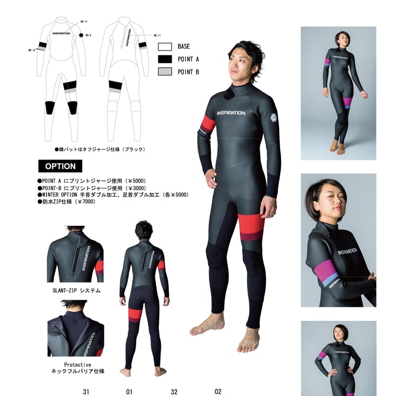 inhabitant - インハビタント　ウェットスーツ　サンプル　新品　サーフィン　フル inhabitant - インハビタント ウェットスーツ サンプル 新品