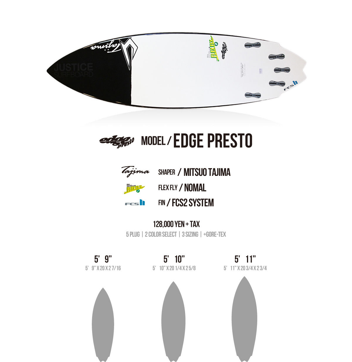 JUSTICE 5'9 EDGE | CLIFFS STORE