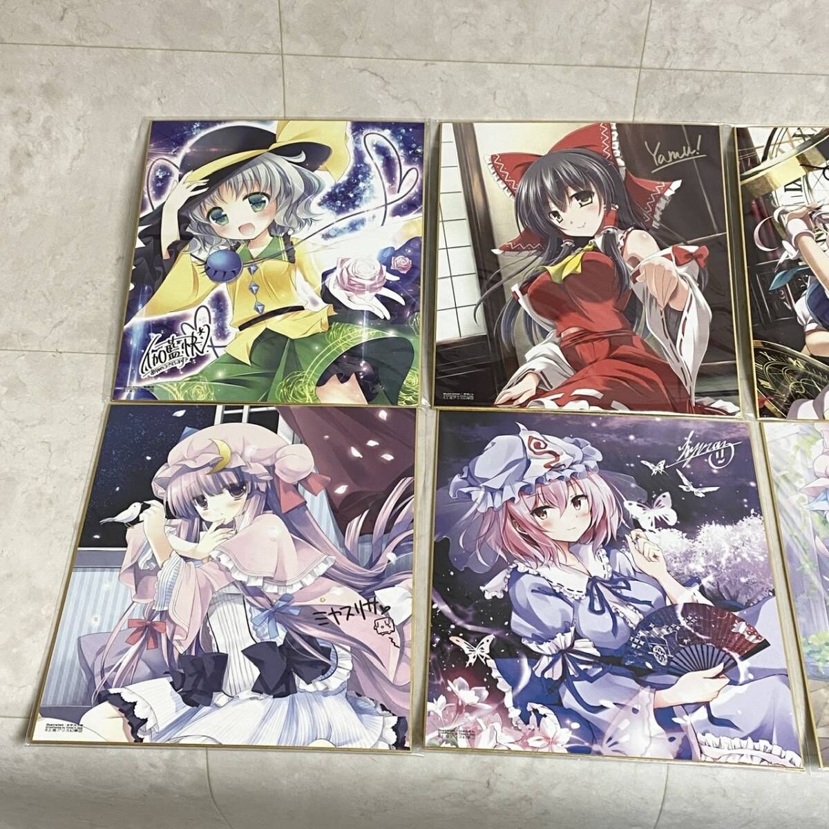 東方project サイン入り色紙10枚セット | HYPER MOTTY STORE