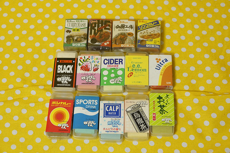 昔なつかしの練りけしゴム14個セット[消しゴム ねりけし 練り消し