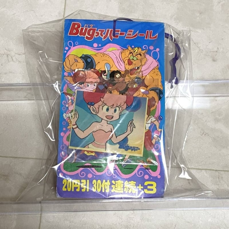 Bugってハニー マグネットステッカー 24枚入り➕キラキラプリズム大当たり 年代物]Bugってハニーシール 高橋名人 駄菓子屋 当てくじ | HYPER