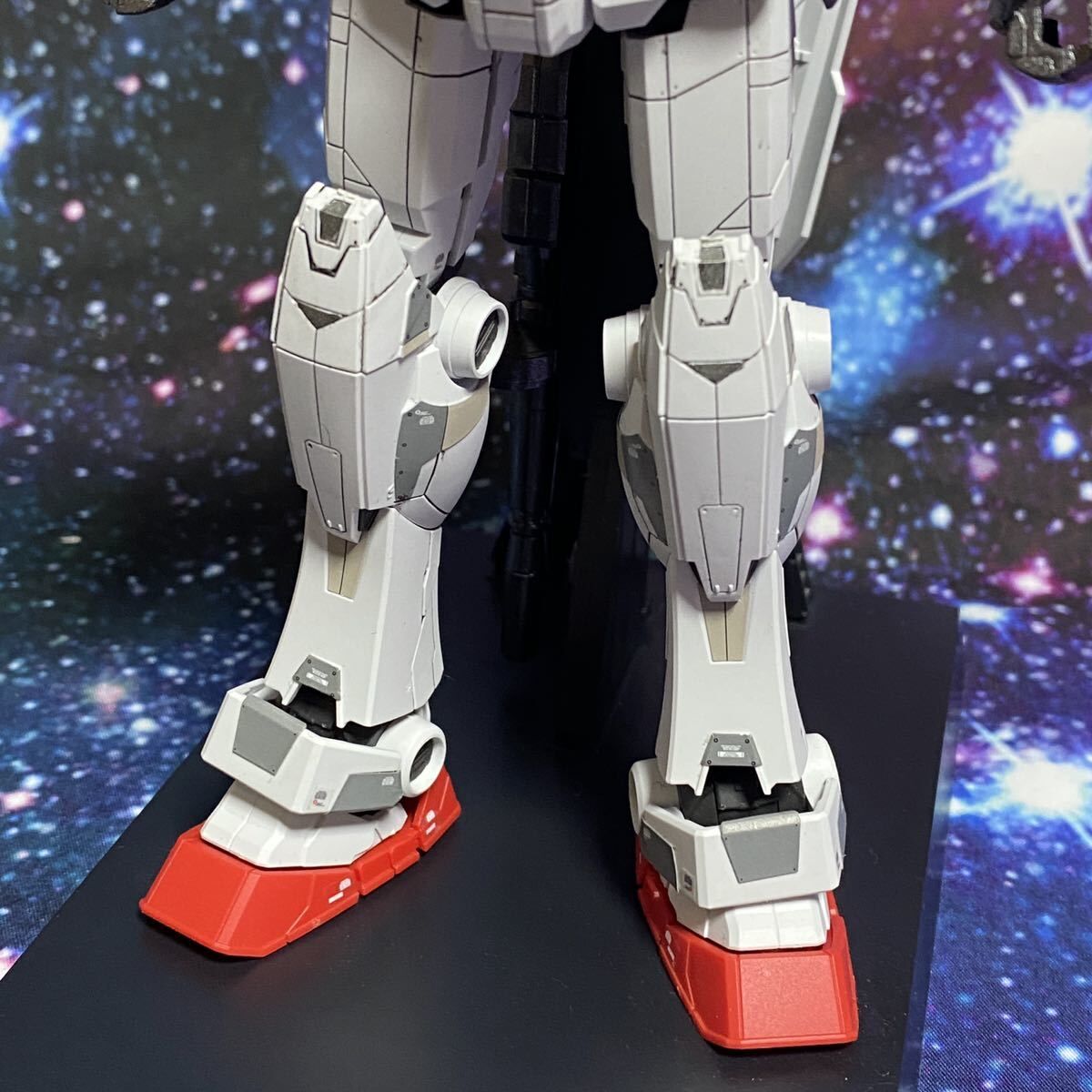ガンプラ完成品(素組み） 試作型ガンプラ。HGBF047「スクランブルガンダム」（全