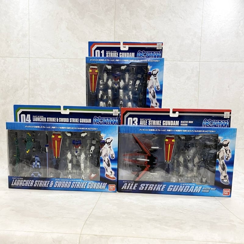 L BUILD ストライクガンダム3点セット ADVANCED MS in ACTION ストライクガンダム3体セット | HYPER MO