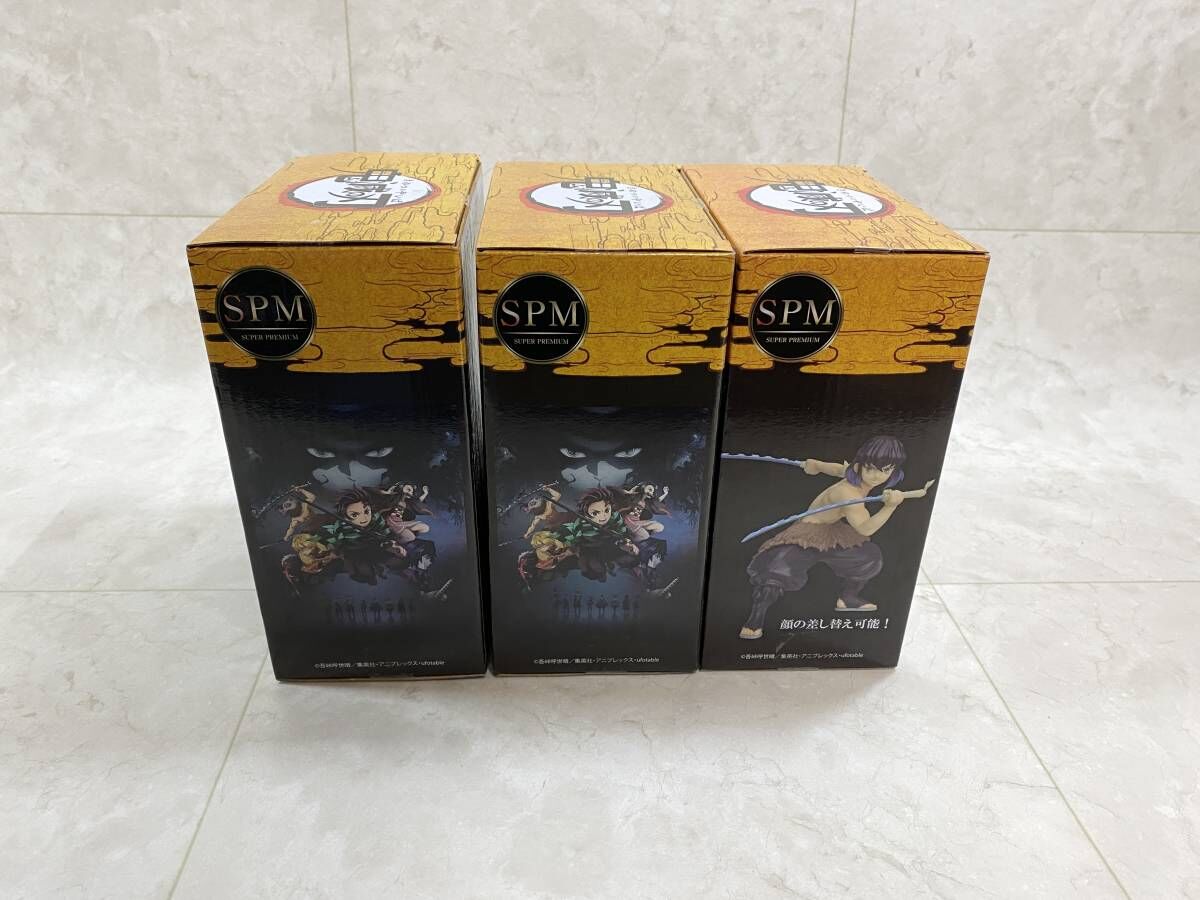 鬼滅の刃 SPM フィギュア　3体セット　開封品 国内正規品]SEGA 鬼滅の刃 SPM スーパープレミアムフィギュア3体