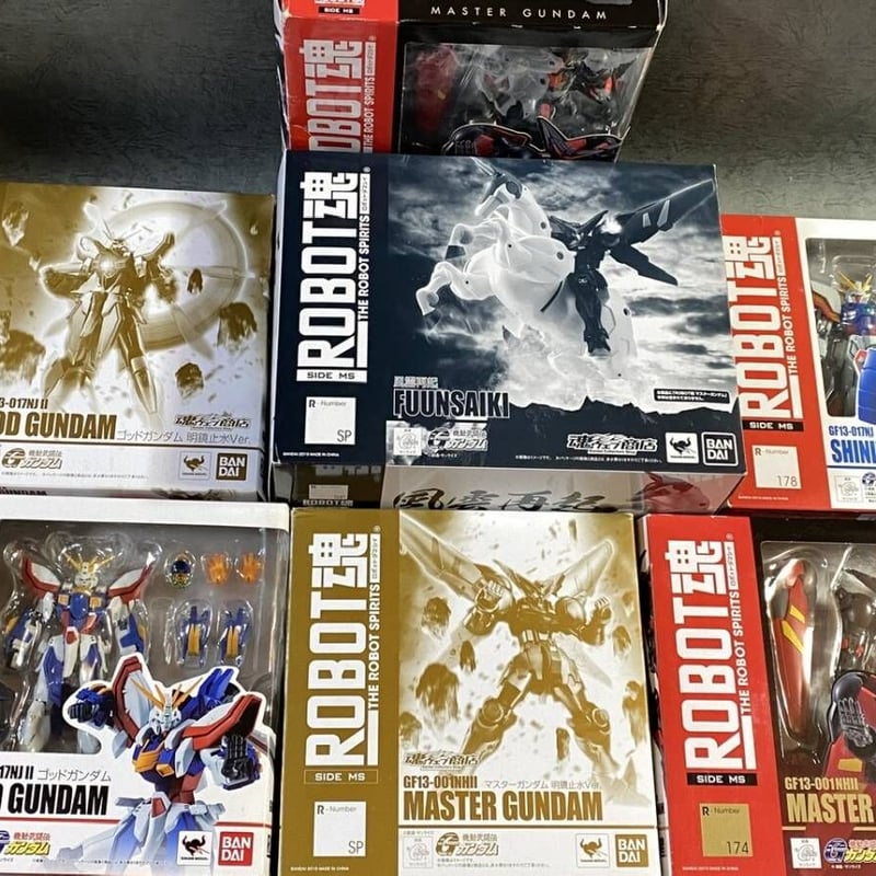 ROBOT魂 Gガンダムシリーズ7体(ゴッドガンダム明鏡止水Ver.マスター