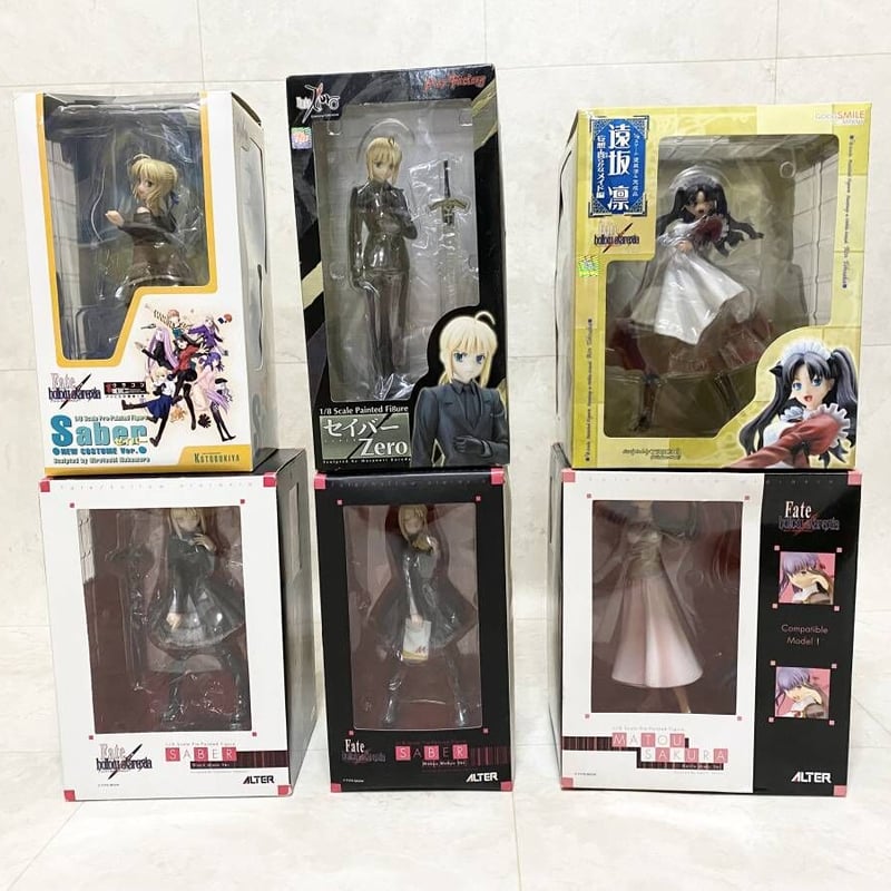 Fate/stay night セイバー 遠坂凛フィギュア19体セット(黒