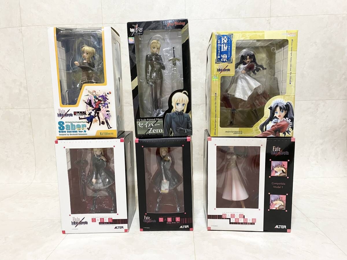 Fate/stay night セイバー 遠坂凛フィギュア19体セット(黒セイバー も