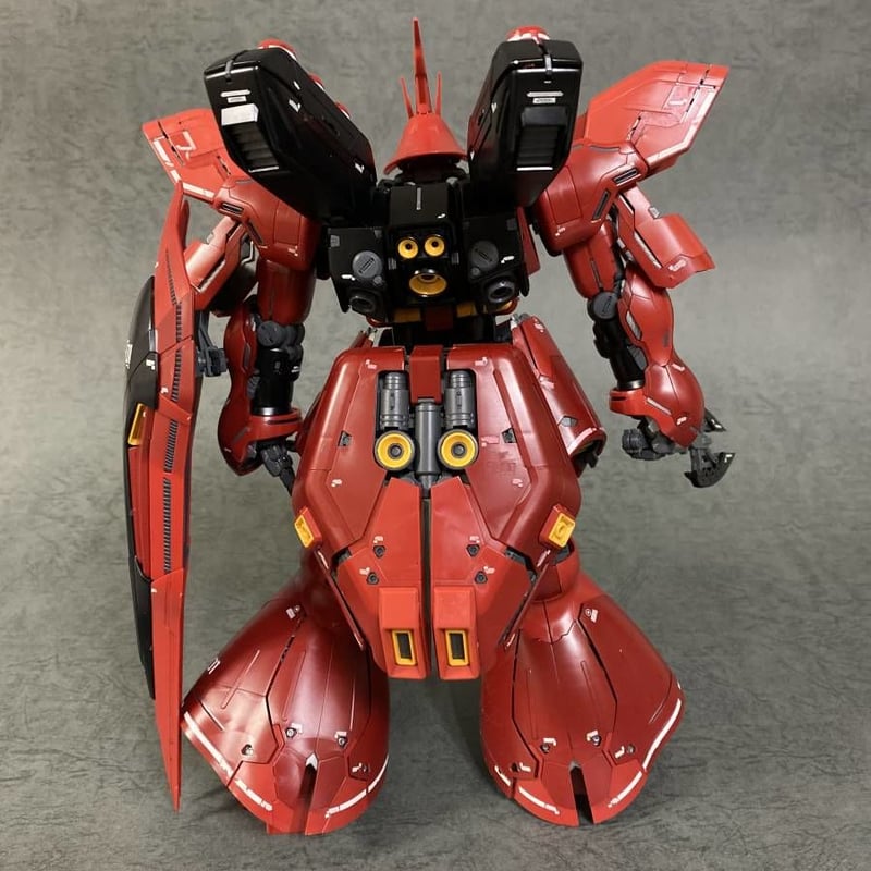 ジャンク]MG 1/100 サザビーVer.Ka 素組み、デカール貼り、パーツ欠品