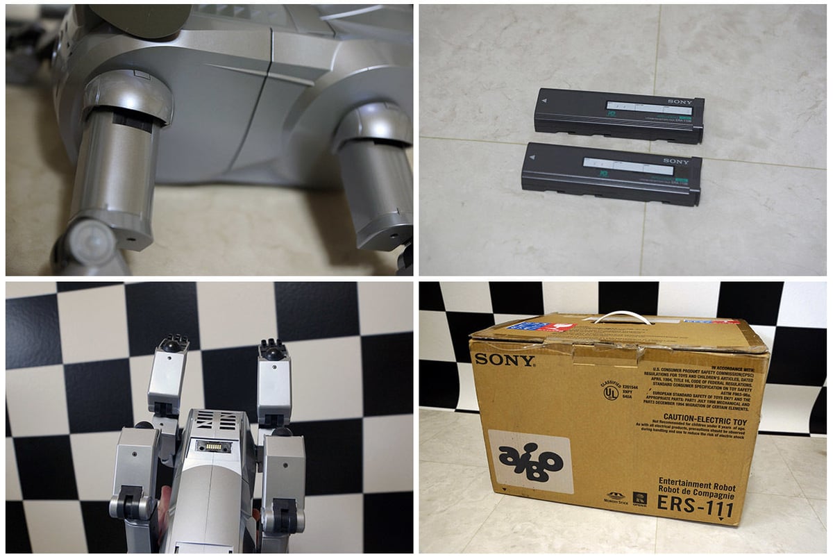 ソニーアイボ SONY AIBO ERS-111 グレイシルバー 美品!!リセル ソニーアイボ SONY AIBO ERS-111 グレイシルバー 美品!!リセル