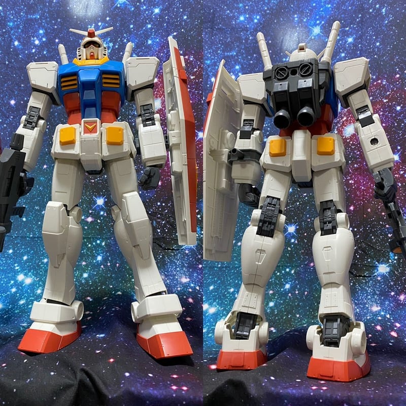 素組み完成品 メガサイズモデル RX78-2 ガンダム 3体セット 素組み完成品 メガサイズモデル RX78-2 ガンダム 3体セット