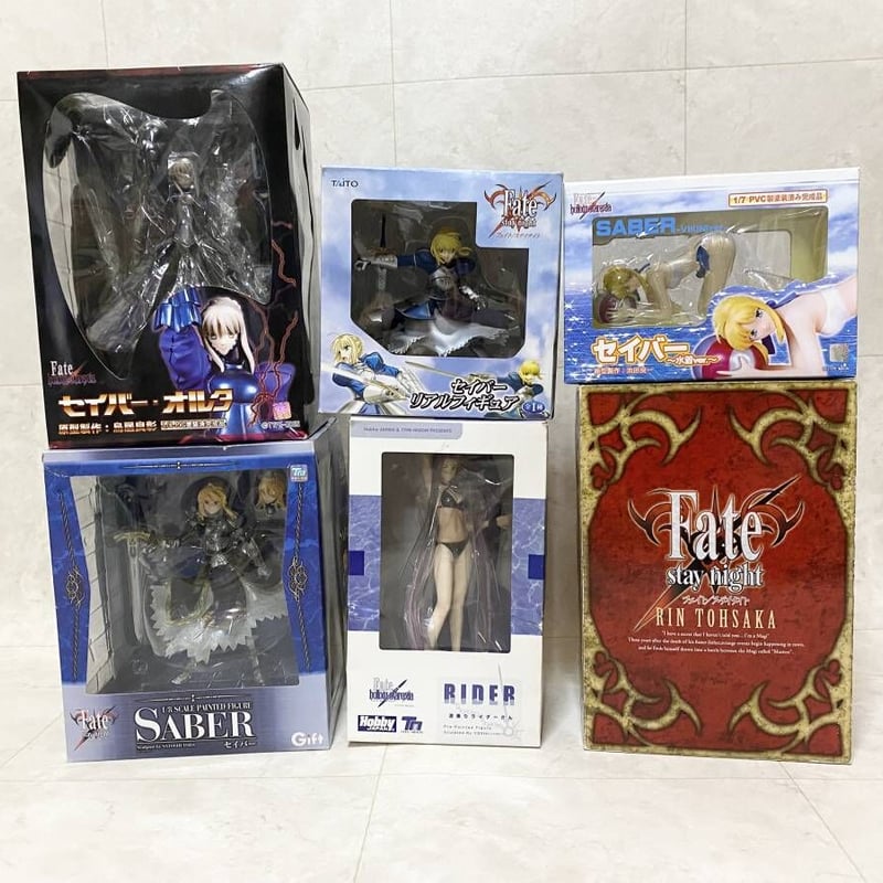 Fate フィギュアまとめ売り 遠坂凛 セイバーオルタ 気品あふれるドレス姿！ 「Fate/stay night」15周年より