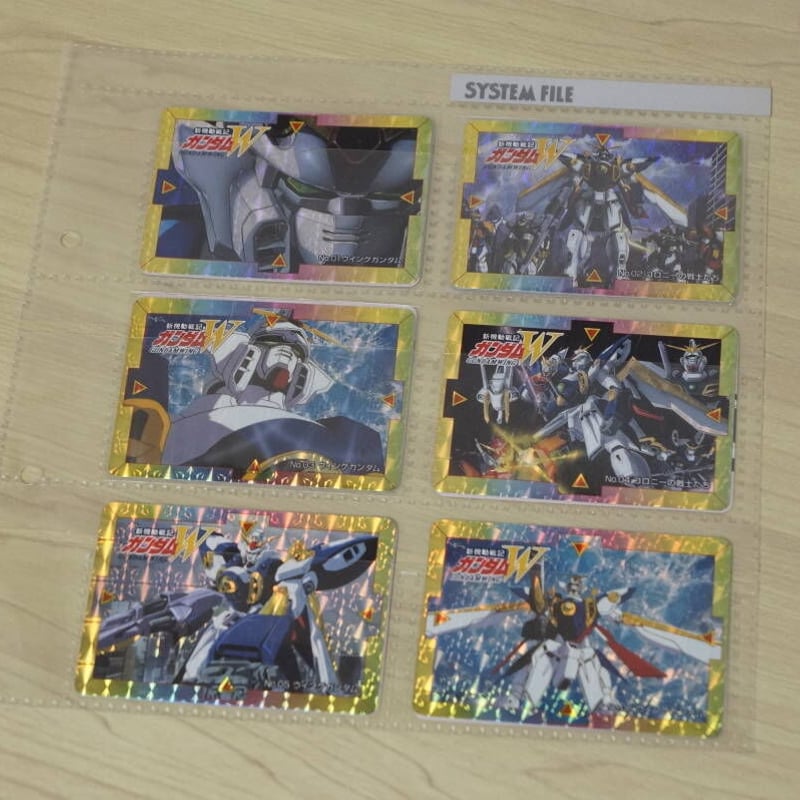 バンプレスト ゲームセンター用景品カード ガンダムW キラカード全12枚
